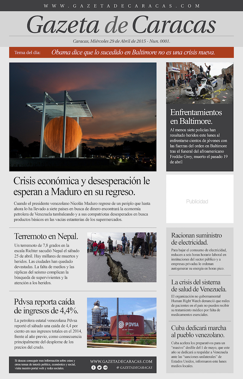 Gazeta de Caracas Web